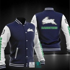 NRL South Sydney Rabbitohs Navy Baseball Jacket