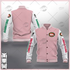 NRL South Sydney Rabbitohs Pink Logo 2009 Baseball Jacket