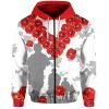 NRL St. George Illawarra Dragons ANZAC Day Zip Up Hoodie