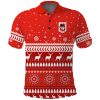 NRL St. George Illawarra Dragons Christmas – Red Polo Shirt