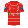 NRL St. George Illawarra Dragons Custom Name Number 2021 Alternate Jersey T-Shirt