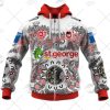 NRL St. George Illawarra Dragons Custom Name Number 2021 Indigenous Jersey Zip Up Hoodie