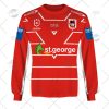 NRL St. George Illawarra Dragons Custom Name Number 2022 Alternate Jersey Sweatshirt