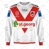 NRL St. George Illawarra Dragons Custom Name Number 2022 Home Jersey Sweatshirt
