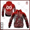 NRL St. George Illawarra Dragons Custom Name Number 2022 Indigenous Fishing Jersey Pullover Hoodie
