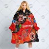 NRL St. George Illawarra Dragons Custom Name Number 2022 Indigenous Jersey Fleece Oodie