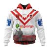 NRL St. George Illawarra Dragons Custom Name Number 2023 ANZAC Day Pullover Hoodie