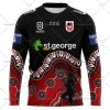 NRL St. George Illawarra Dragons Custom Name Number 2023 Indigenous Jersey Sweatshirt