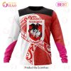 NRL St. George Illawarra Dragons Custom Name Number Fight Cancer Sweatshirt