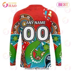 Alternative view of NRL St. George Illawarra Dragons Custom Name Number Special Design NAIDOC Sweatshirt