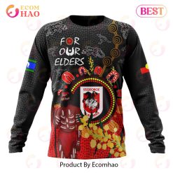 NRL St. George Illawarra Dragons Custom Name Number Special Edition NAIDOC Sweatshirt