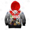 NRL St. George Illawarra Dragons Custom Name Number The Simpsons 2020 Halloween Jersey Kids Zip Up Hoodie