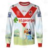 NRL St. George Illawarra Dragons Custom Name Number x Bluey Jersey 2020 Sweatshirt
