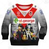 NRL St. George Illawarra Dragons Custom Name Number x The Simpsons 2020 Halloween Kids Sweatshirt