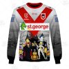 NRL St. George Illawarra Dragons Custom Name Number x The Simpsons 2020 Halloween Sweatshirt