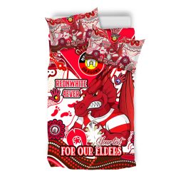 Alternative view of NRL St. George Illawarra Dragons Custom Text NAIDOC Week For Our Elders Doona Cover