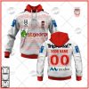 NRL St. George Illawarra Dragons Custosm Name Number 2022 Captains Run Charity Shield Jersey Pullover Hoodie