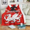 NRL St. George Illawarra Dragons Fleece Blanket V1