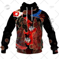 Alternative view of NRL St. George Illawarra Dragons Indigenous 2022 NAIDOC Week Pullover Hoodie