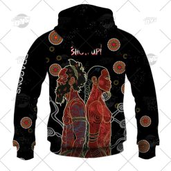 Alternative view of NRL St. George Illawarra Dragons Indigenous 2022 NAIDOC Week Zip Up Hoodie