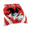 NRL St. George Illawarra Dragons Red White Doona Cover V2