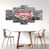 NRL St. George Illawarra Dragons Superman 5 Panel Canvas