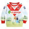 NRL St. George Illawarra Dragons x Bluey Jersey 2020 Kids Sweatshirt