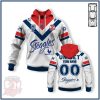 NRL Sydney Roosters Custom Name Number 2020 Away Jersey Pullover Hoodie