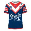 NRL Sydney Roosters Custom Name Number 2020 Home Jersey T-Shirt