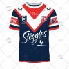 NRL Sydney Roosters Custom Name Number 2022 Home Jersey T-Shirt
