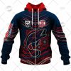 NRL Sydney Roosters Custom Name Number 2022 Indigenous Fishing Jersey Zip Up Hoodie