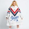 NRL Sydney Roosters Custom Name Number 2023 Away Jersey Fleece Oodie
