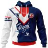 NRL Sydney Roosters Custom Name Number 2023 Mix Jersey Pullover Hoodie