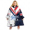 NRL Sydney Roosters Custom Name Number 2023 Mix Jersey V2 Fleece Oodie