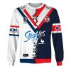 NRL Sydney Roosters Custom Name Number 2023 Mix Jersey V2 Sweatshirt
