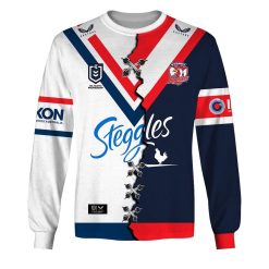 NRL Sydney Roosters Custom Name Number 2023 Mix Jersey V2 Sweatshirt