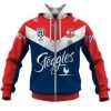 NRL Sydney Roosters Custom Name Number – NRL Nines 2020 Jersey Zip Up Hoodie