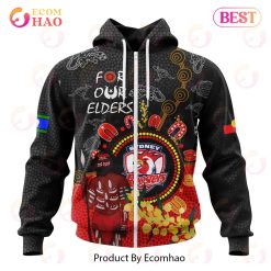 NRL Sydney Roosters Custom Name Number Special Edition NAIDOC Zip Up Hoodie