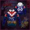 NRL Sydney Roosters Custom Name Number The Simpsons 2020 Jersey Pullover Hoodie