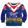 NRL Sydney Roosters Custom Name Number x The Simpsons 2020 Halloween Jersey Kids Sweatshirt