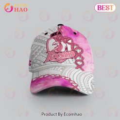NRL Sydney Roosters Custom Name Pink Fight Cancer Classic Cap