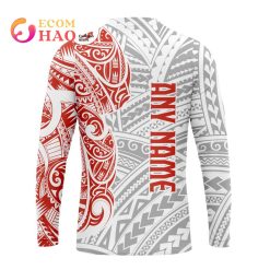 Alternative view of NRL Sydney Roosters Custom Name Polynesian Sweatshirt