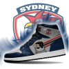 NRL Sydney Roosters Jack Skellington Air Jordan 1 High Sneakers