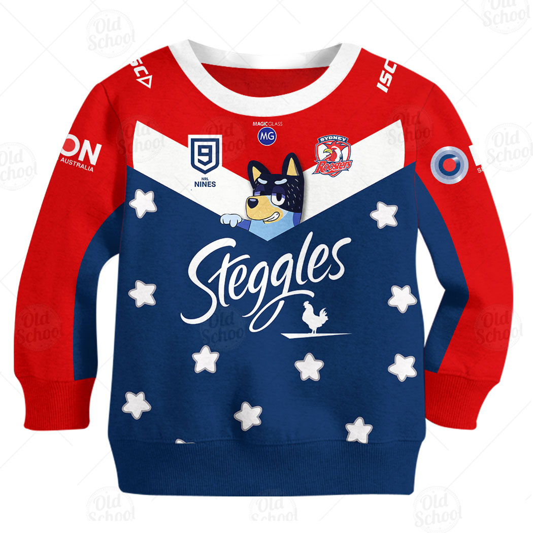 NRL Sydney Roosters x Bluey Jersey 2020 Kids Sweatshirt