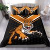 NRL Wests Tigers Black Doona Cover