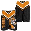 NRL Wests Tigers Black Orange Version Men Beach Shorts