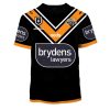 NRL Wests Tigers Custom Name Number 2020 Home Jersey T-Shirt
