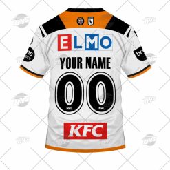 Alternative view of NRL Wests Tigers Custom Name Number 2022 Captains Run Jersey T-Shirt