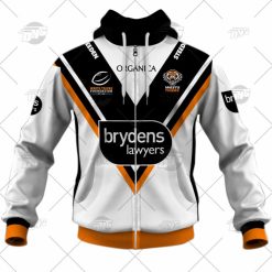 NRL Wests Tigers Custom Name Number 2022 Captains Run Jersey Zip Up Hoodie