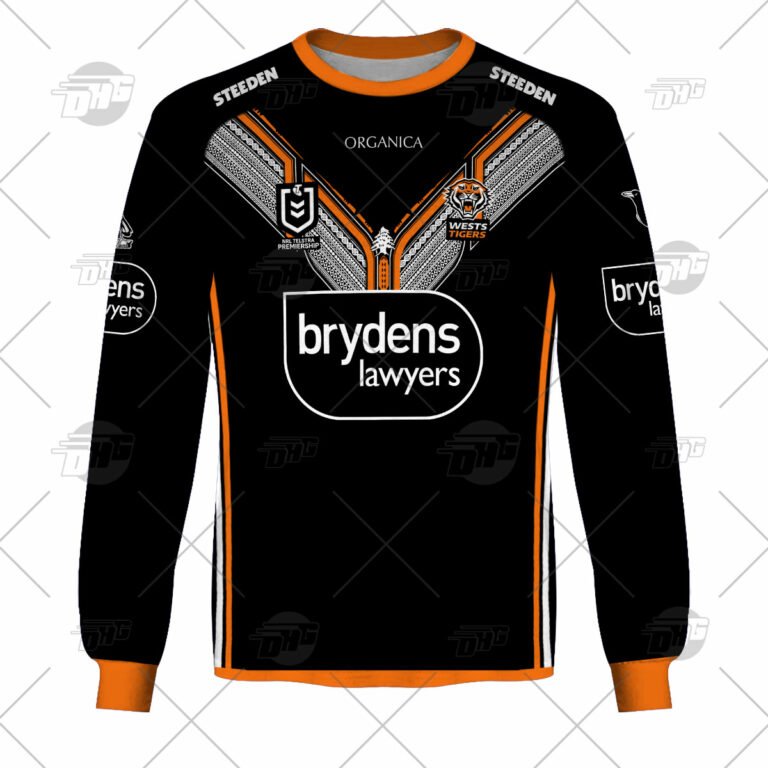 NRL Wests Tigers Custom Name Number 2022 Multicultural Jersey Sweatshirt